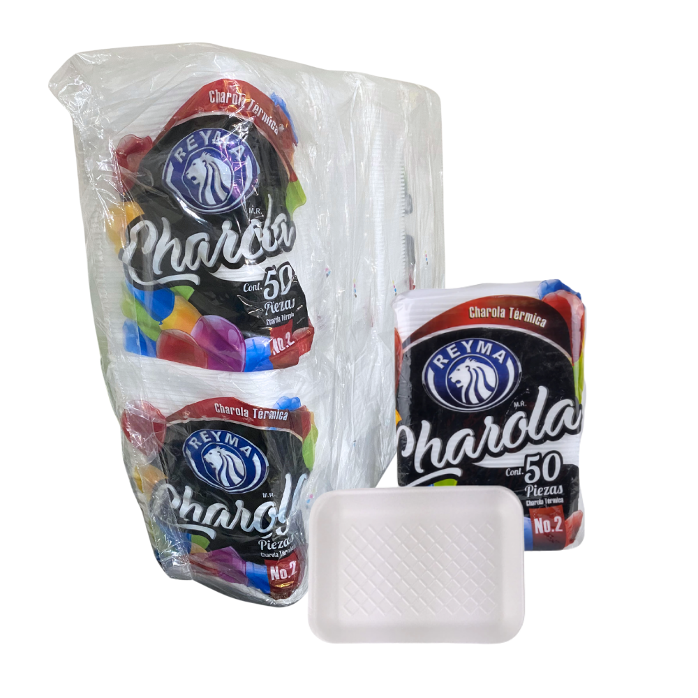 CHAROLA TERMICA 2 REYMA 10 PAQ/50 PZAS 