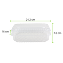 CONTENEDOR POLIESTIRENO RB-140 REYMA 1 PAQ / 250 PZAS 