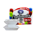 CONTENEDOR TERMICO 7X7 LISO REYMA 1 PAQ/50 PZAS