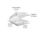 CONTENEDOR TERMICO 8X8 DIVISION REYMA 1 PAQ/50 PZAS