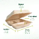 CONTENEDOR TERMICO BIODEGRADABLE 8X8 DIVISION REYMA 4 PAQ/50 PZAS