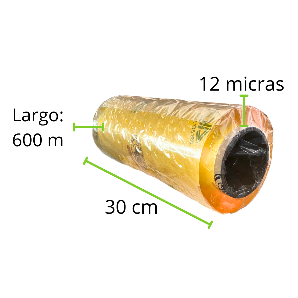 CLINGFILM INDUSTRIAL REYMA 30 X 600 CAL 12 TUBO 4 MM 1 ROLLO
