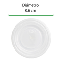 TAPA LISA P/VASO POLIPRO NO 10 REYMA 20 PAQ / 50 PZAS