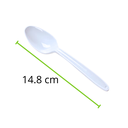 CUCHARA MEDIANA 1 PAQ/50 PZAS BLANCO 