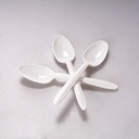 CUCHARA MEDIANA 10 PAQ/50 PZAS BLANCO