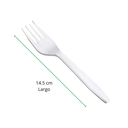 TENEDOR MEDIANO 10 PAQ/50 PZAS BLANCO