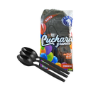 CUCHARA GRANDE 1 PAQ / 25 PZAS NEGRO