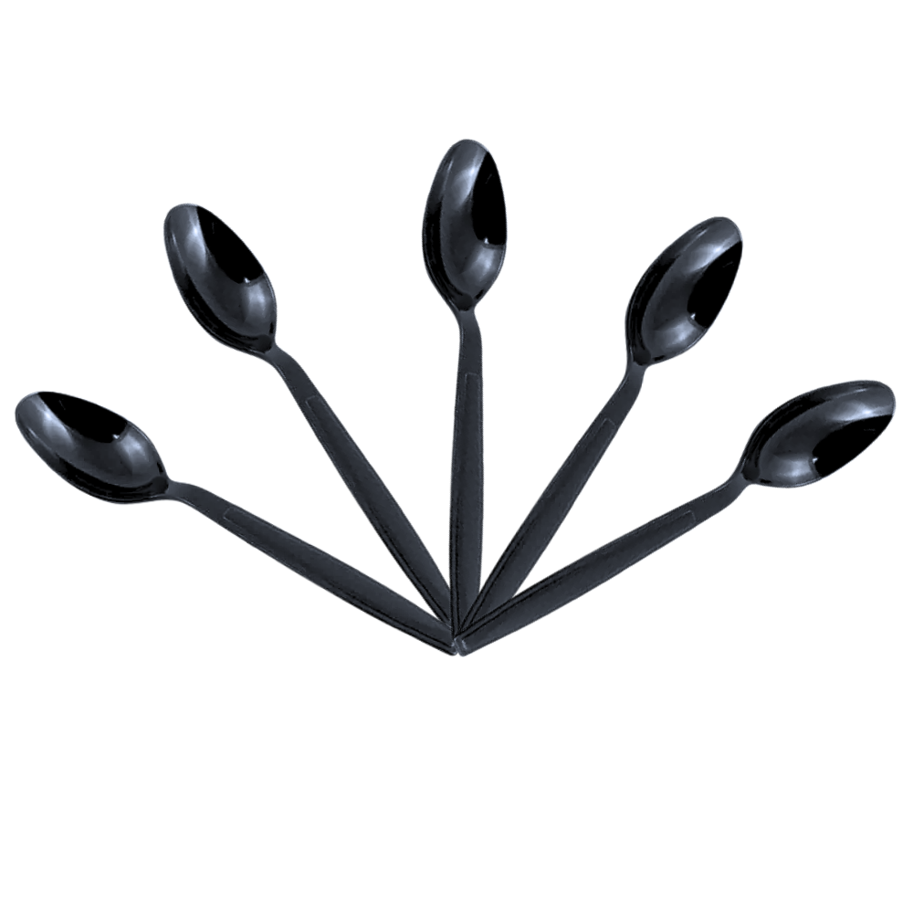 CUCHARA GRANDE 20 PAQ / 25 PZAS NEGRO