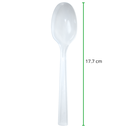 CUCHARA GRANDE 20 PAQ / 25 PZAS TRANSPARENTE