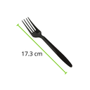TENEDOR GRANDE 20 PQ / 25 PZ NEGRO