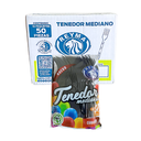 TENEDOR MEDIANO 10 PQ / 50 PZ NEGRO