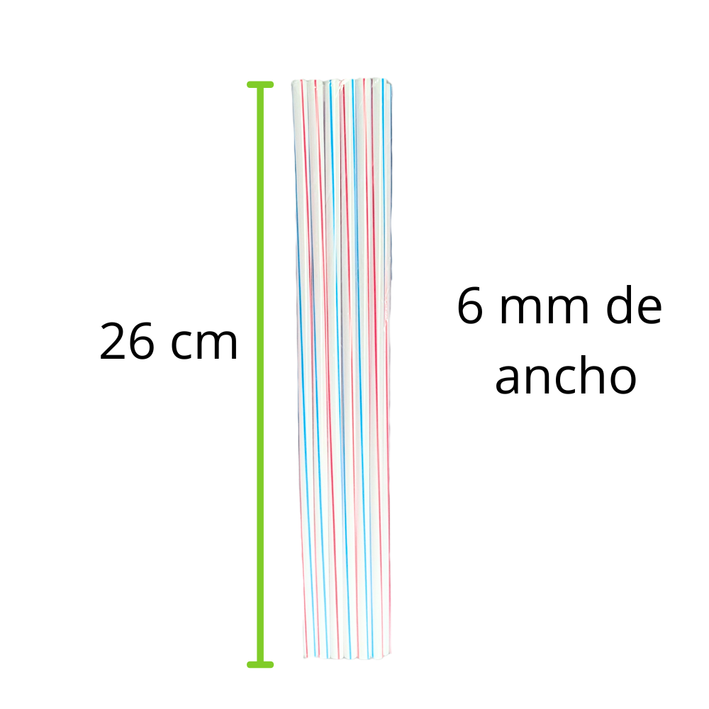 POPOTE A GRANEL RAYADO 26 CM REYMA 1 PAQ / 1 KG