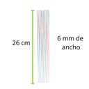 POPOTE A GRANEL RAYADO 26 CM REYMA 1 PAQ / 1 KG