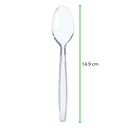 CUCHARA MEDIANA 1 PAQ / 50 PZAS TRANSPARENTE