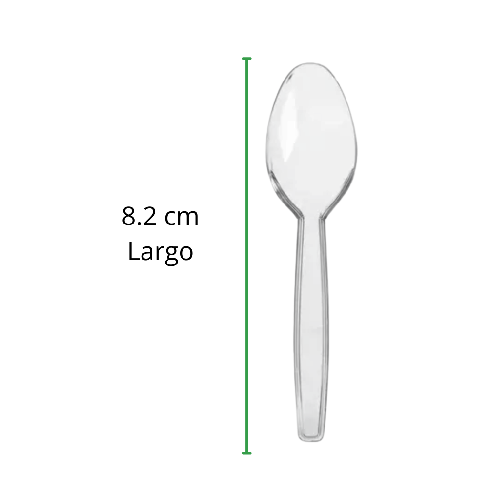 CUCHARA NEVERA 1 PQ / 100 PZ TRANSPARENTE