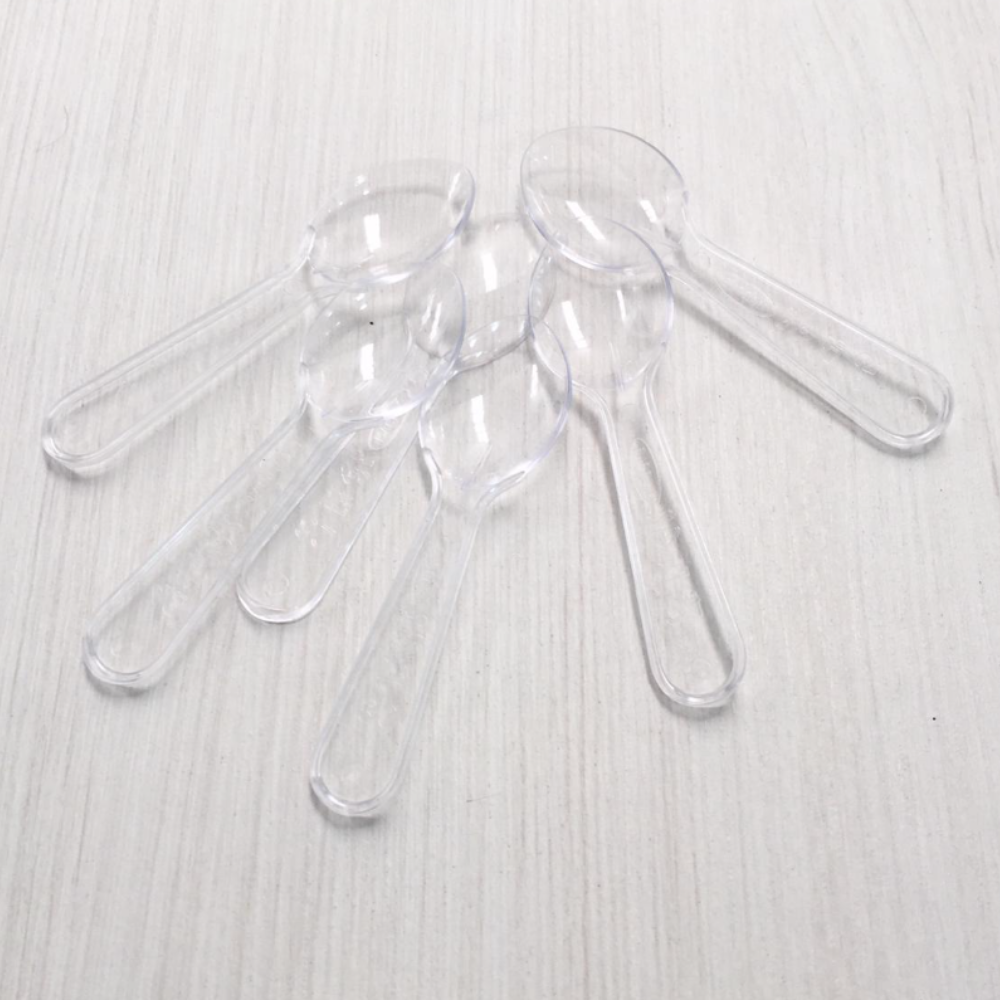 CUCHARA NEVERA 1 PQ / 100 PZ TRANSPARENTE