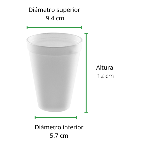 VASO TERMICO NO 14 REYMA 20 PAQ / 25 PZAS