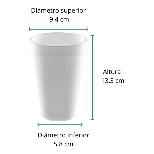 VASO TERMICO NO 16 REYMA 1 PAQ / 20 PZAS