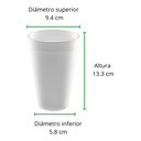 VASO TERMICO NO 16 REYMA 25 PAQ / 20 PZAS 