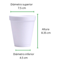 VASO TERMICO NO 6 REYMA 1 PAQ / 25 PZAS