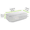 CONTENEDOR POLIESTIRENO RB-170 REYMA 1 PAQ / 250 PZAS