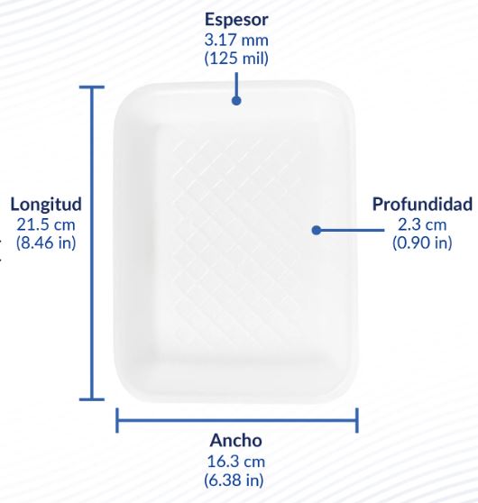 CHAROLA TERMICA 855 MARIEL 10 PAQ/50 PZAS