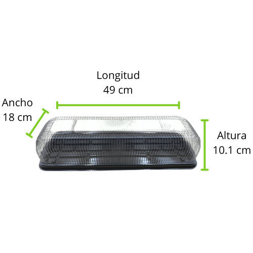 CONTENEDOR POLIESTIRENO R-540 REYMA CON BASE NEGRA 1 PAQ/50 PZAS