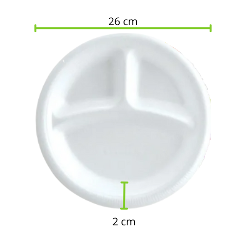 PLATO TERMICO 10 DIVISIÓN REYMA 20 PAQ/25 PZAS