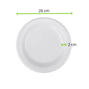 PLATO TERMICO 10 LISO REYMA 1 PAQ/25 PZAS