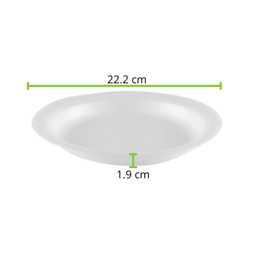 PLATO TERMICO 8 LISO REYMA 1 PAQ/20 PZAS  