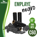 Pelicula Emplaye Manual Color Negro 18" x C60 x 1,200 Ft - 366 metros -Peso 2.75 Kg TiuPlast