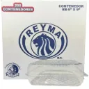 [RB9X9 CAJA-R1M6S3] CONTENEDOR POLIESTIRENO RB-9X9 REYMA 2 PAQ / 100 PZAS