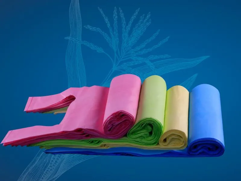 [BAFK1832-R0M0S0] BOLSA ALTA FUELLE CAMISETA POLIPAPEL KILEADA COLORES SURTIDOS MEDIDA 18 X 32 - 1 KG / TAMAÑO: MINI