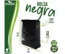 Bolsa negra para basura 70+30x150 cm Calibre 220 (Kg)