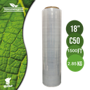 Pelicula Emplaye Manual Transparente 18" x C50 x 1500 Ft - 457 metros -Peso 2.85 Kg TiuPlast