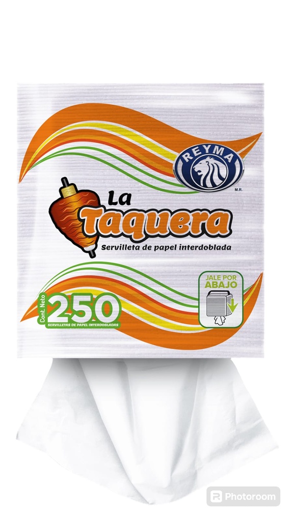 [VS250I24P01C024-R7BM5] SERVILLETA INTERDOBLADA LA TAQUERA 250 PZAS 1 PAQ