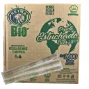 [POGES21BIO-R1M3S4] POPOTE BIODEGRADABLE GRANEL ESTUCHADO 21 CM 1 CJ/2000 PZAS