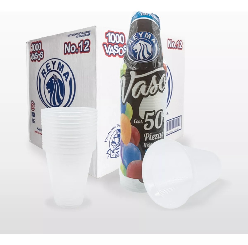 [VP12 CAJA] [VP12 CAJA-R6M2S1] VASO POLIPRO NO 12 REYMA 20 PAQ / 50 PZAS