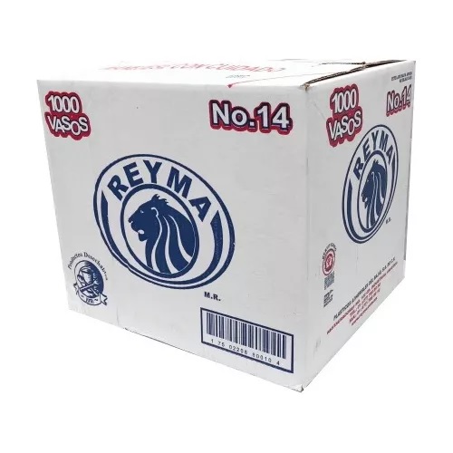 [VP14 CAJA] [VP14 CAJA-R6M2S0] VASO POLIPRO NO 14 REYMA 20 PAQ / 50 PZAS