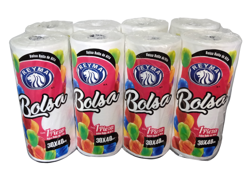 [BAR3040 BLT-R3M1S3] BOLSA ALTA ROLLO 30 X 40 1BLT-8 ROLLOS