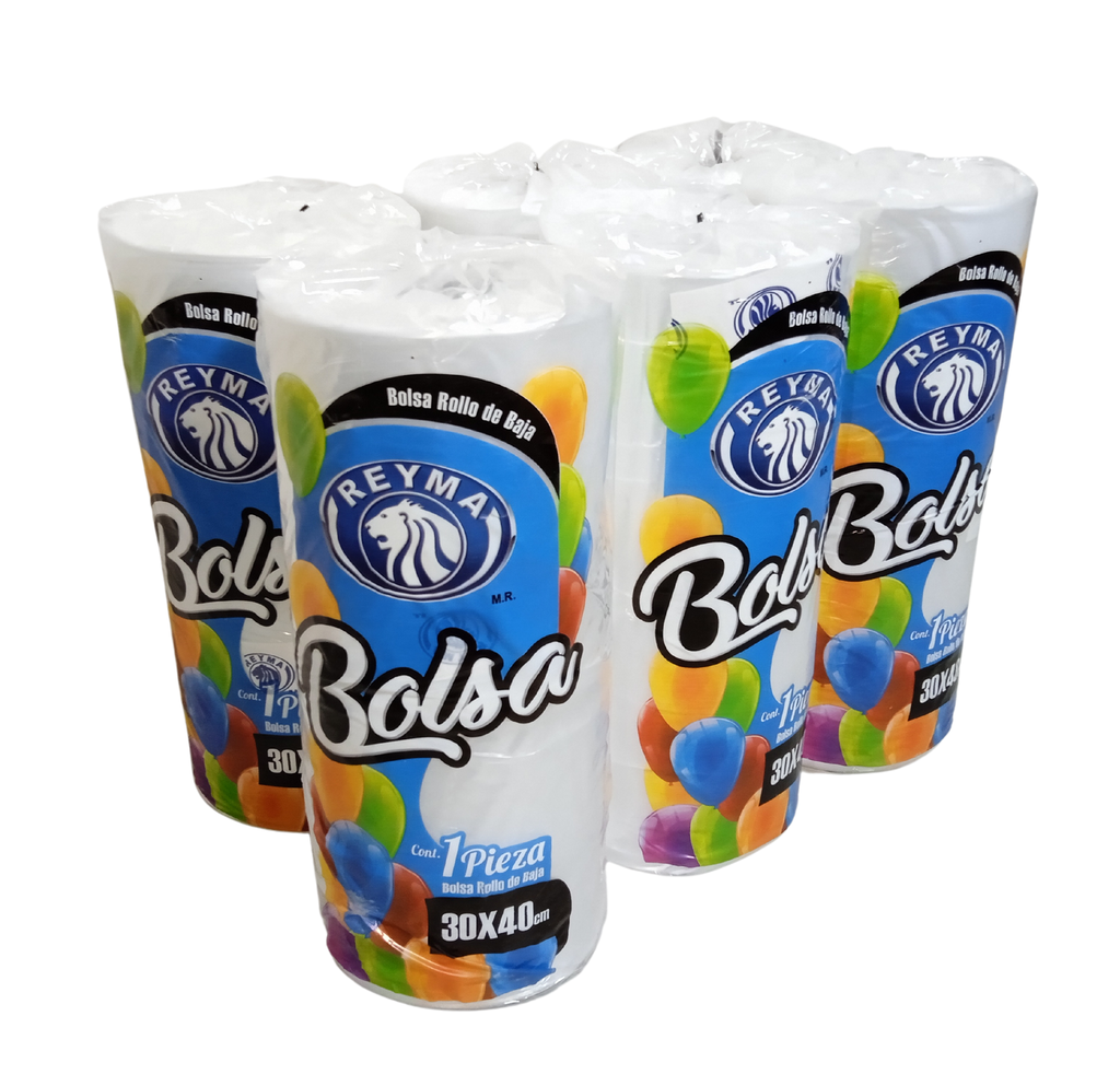 [BBR3040 BLT-R3M2S3] BOLSA BAJA ROLLO 30 X 40 1BLT-6 ROLLOS