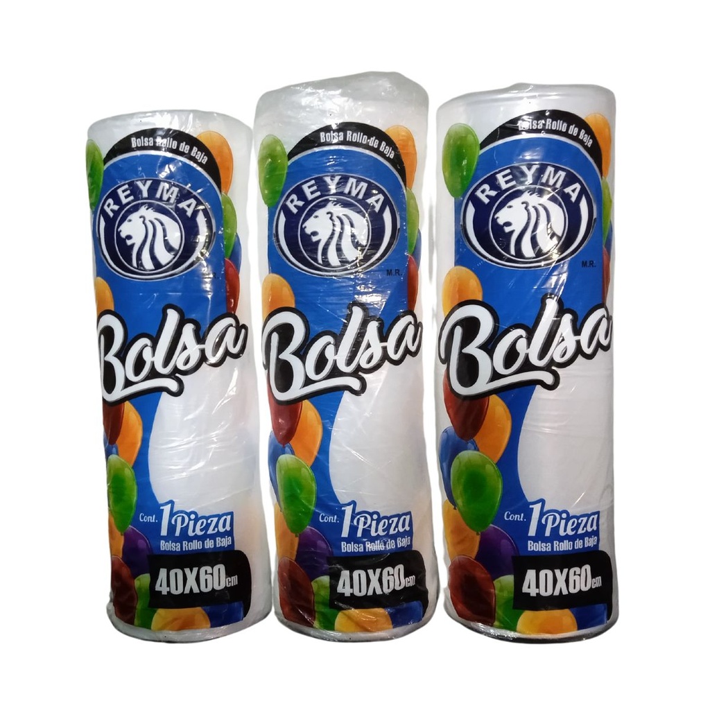 [BBR4060 BLT-R3M2S1] BOLSA BAJA ROLLO 40 X 60 1BLT-3 ROLLOS