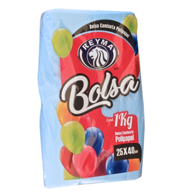 [BAFK2540-R3M4S1] BOLSA ALTA FUELLE CAMISETA POLIPAPEL KILEADA 25 X 40 1KG