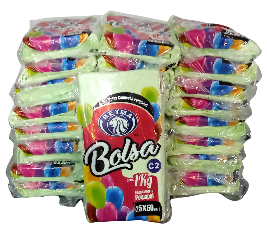 [BAFK2550 BLT-R3M4S0] BOLSA ALTA FUELLE CAMISETA POLIPAPEL KILEADA AMARILLO 25 X 50 1BLT-25KG