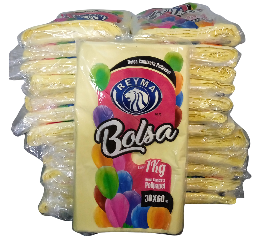 [BAFK3060 BLT-R3M2S0] BOLSA ALTA FUELLE CAMISETA POLIPAPEL KILEADA 30 X 60 1BLT-25KG