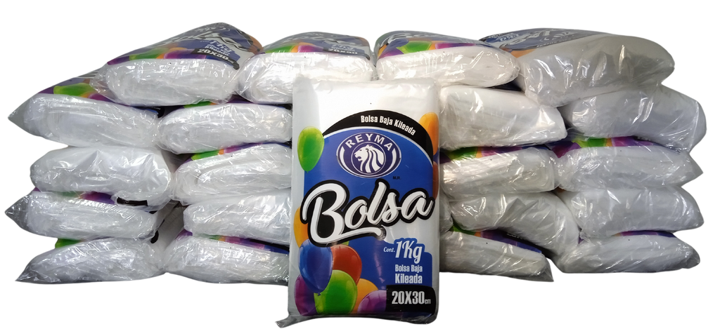 [BBCK2030 BLT-R4M1S1] BOLSA BAJA CORTADA KILEADA TRANSPARENTE 20 X 30 1BLT-25KG