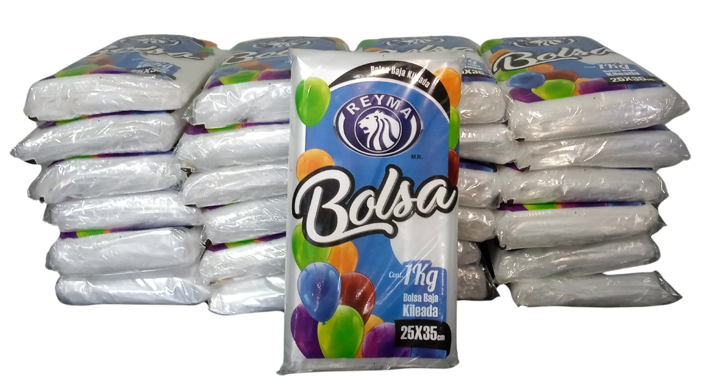 [BBCK2535 BLT-R4M2S3] BOLSA BAJA CORTADA KILEADA TRANSPARENTE 25 X 35 1BLT-25KG