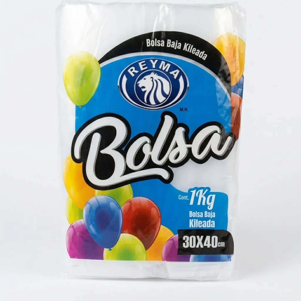 [BBCK3040] [BBCK3040-R7BM4S3] BOLSA BAJA CORTADA KILEADA  TRANSPARENTE 30 X 40 1KG