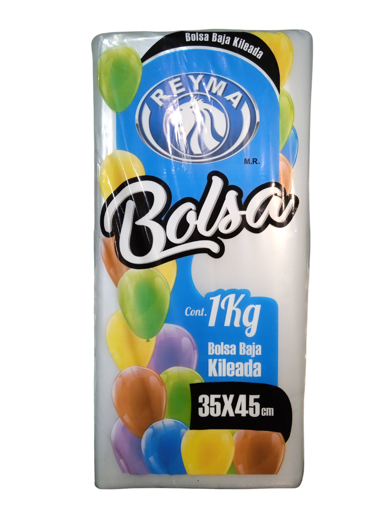 [BBCK3545-R7BM4S2] BOLSA BAJA CORTADA KILEADA  TRANSPARENTE 35 X 45 1KG