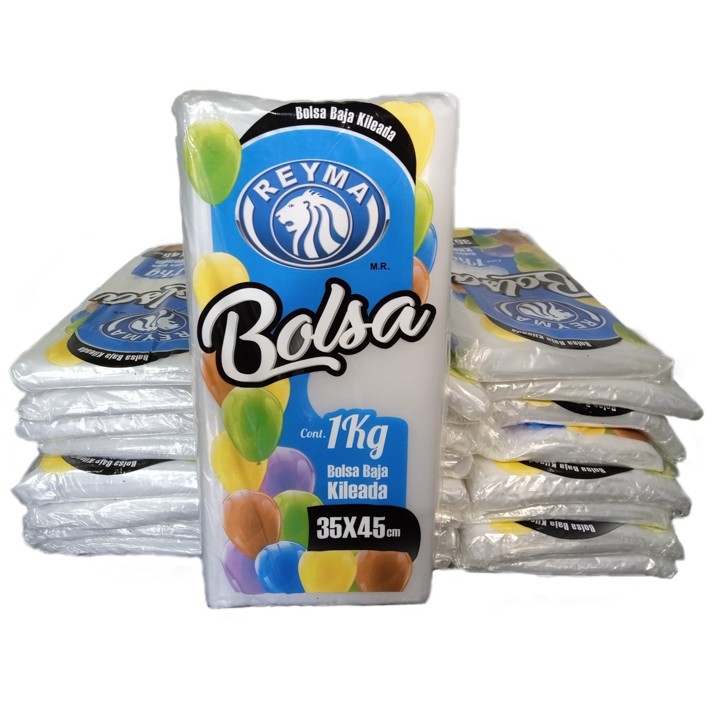 [BBCK3545 BLT-R4M1S2] BOLSA BAJA CORTADA KILEADA TRANSPARENTE 35 X 45 1BLT-25KG